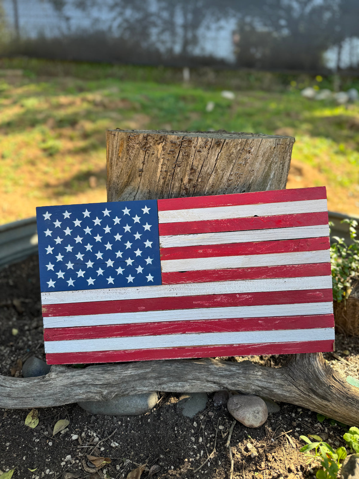 Unframed American Flag 19.75" X 11"