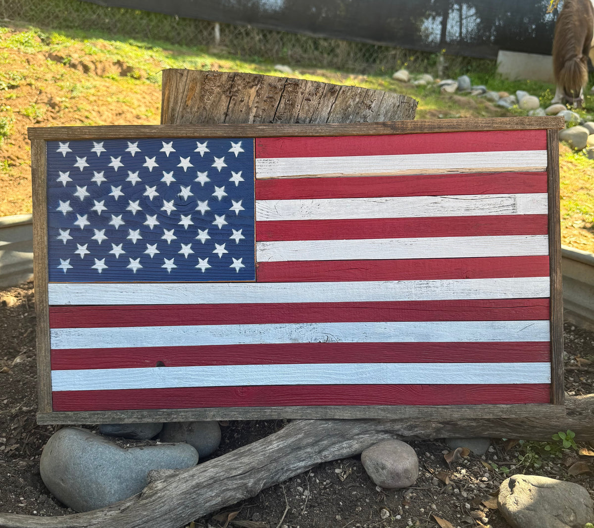 Framed American Flag 25.5”x14.5”