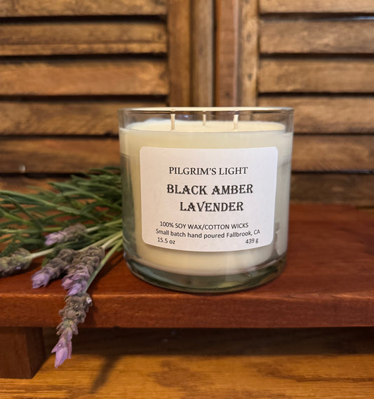 Black Amber Vanilla 3 wick