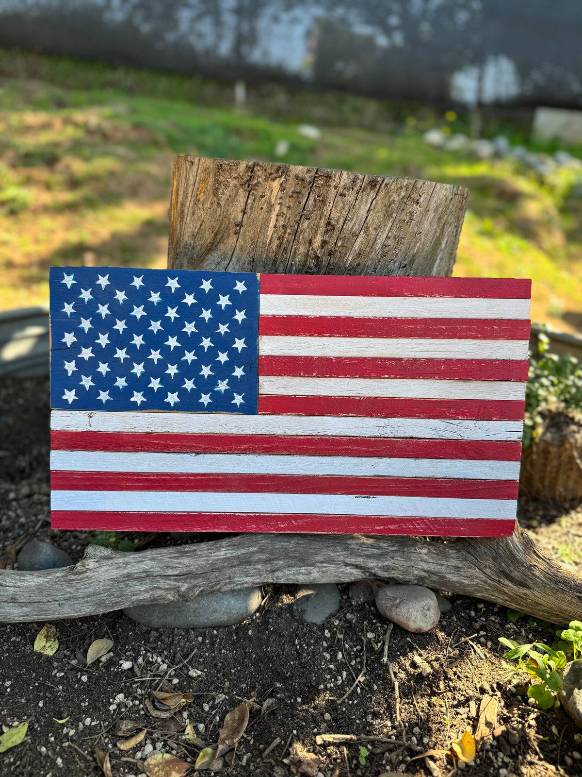 Unframed American Flag 19.75" X 11